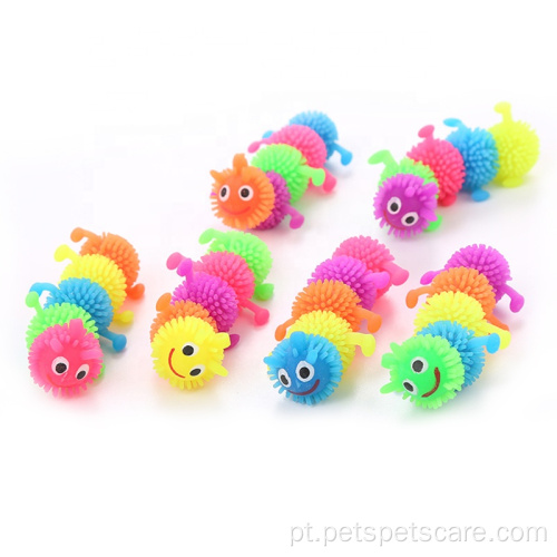 simulação de borracha brinquedos de lagarta brinquedos de gato brinquedos de ventilação